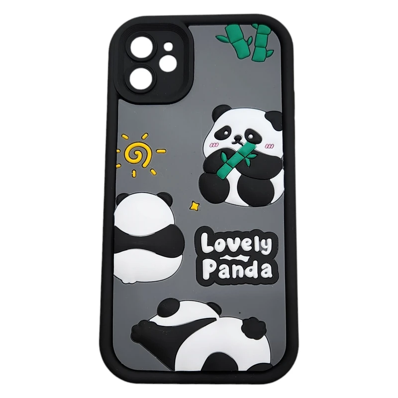 کاور مدل سولید solid طرح lovely panda مناسب برای گوشی موبایل اپل iphone 11