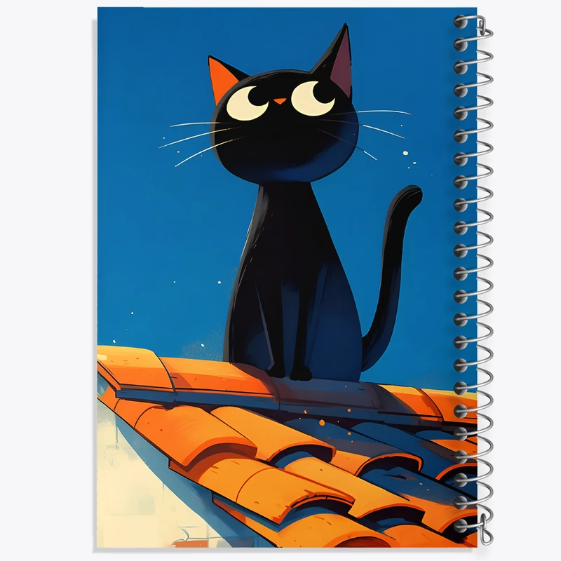 دفتر مشق 100 برگ خندالو طرح گربه بامزه کد F6570