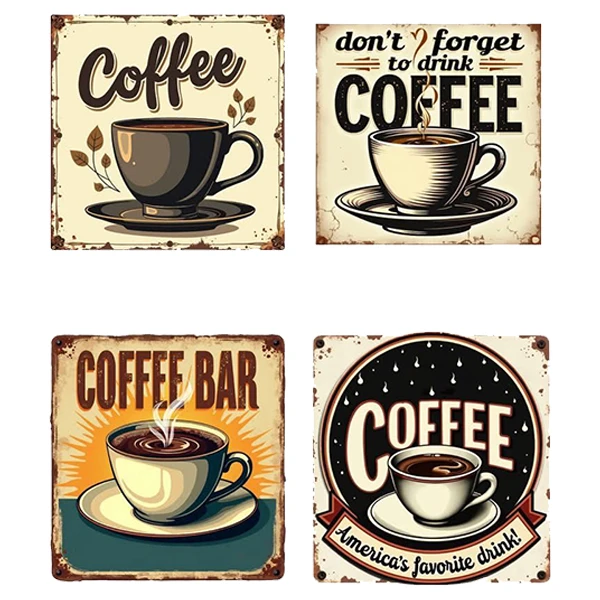  استیکر پارچه و لباس پاد آفرین طرح کافی coffee کد 4596