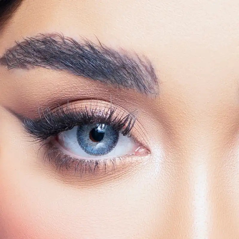 لنز چشم رویال ویژن کد 368 رنگ آبی خاکستری روشن دور دار