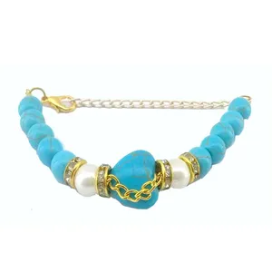 دستبند زنانه مدل فیروزه کد 01