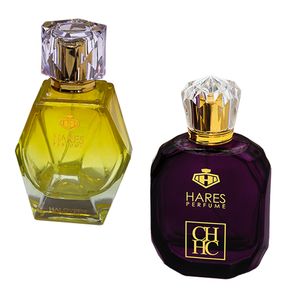 ادوپرفیوم مردانه حارث مدل سی اچ با رایحه معتدل حجم 100 میلی لیتر به همراه ادوپرفیوم زنانه حارث مدل هالووین با رایحه خنک حجم 100 میلی لیتر