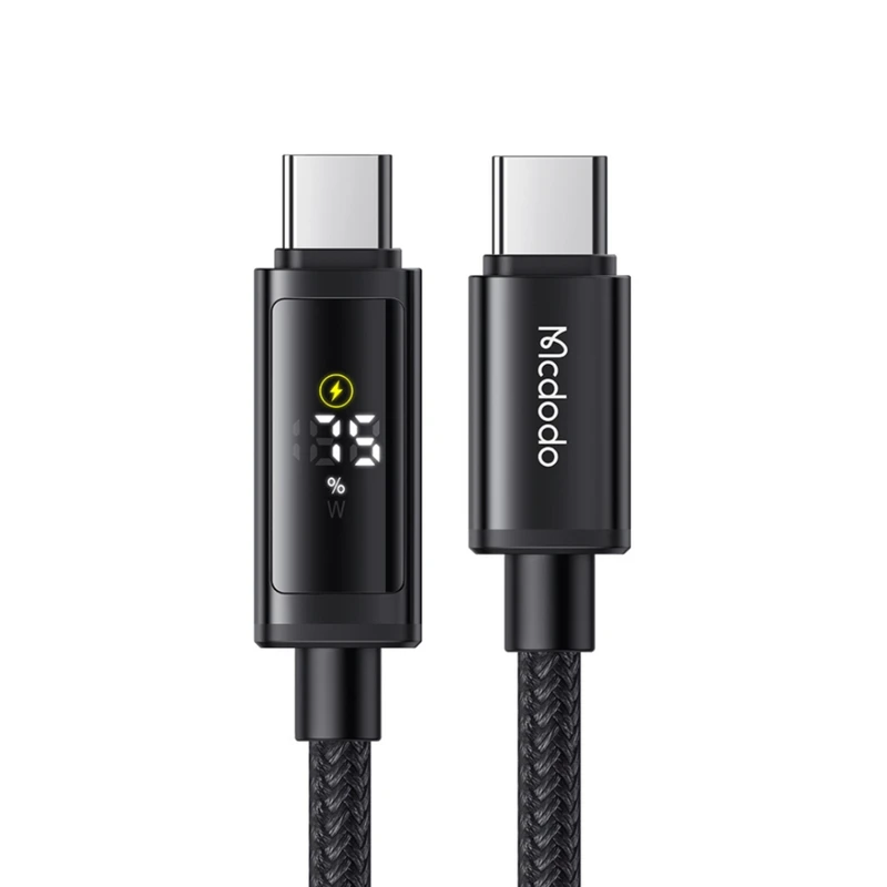 کابل USB- C مک دودو مدل Dual LED Display طول 1.2 متر