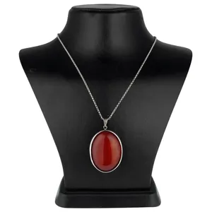 گردنبند نقره زنانه مدل عقیق