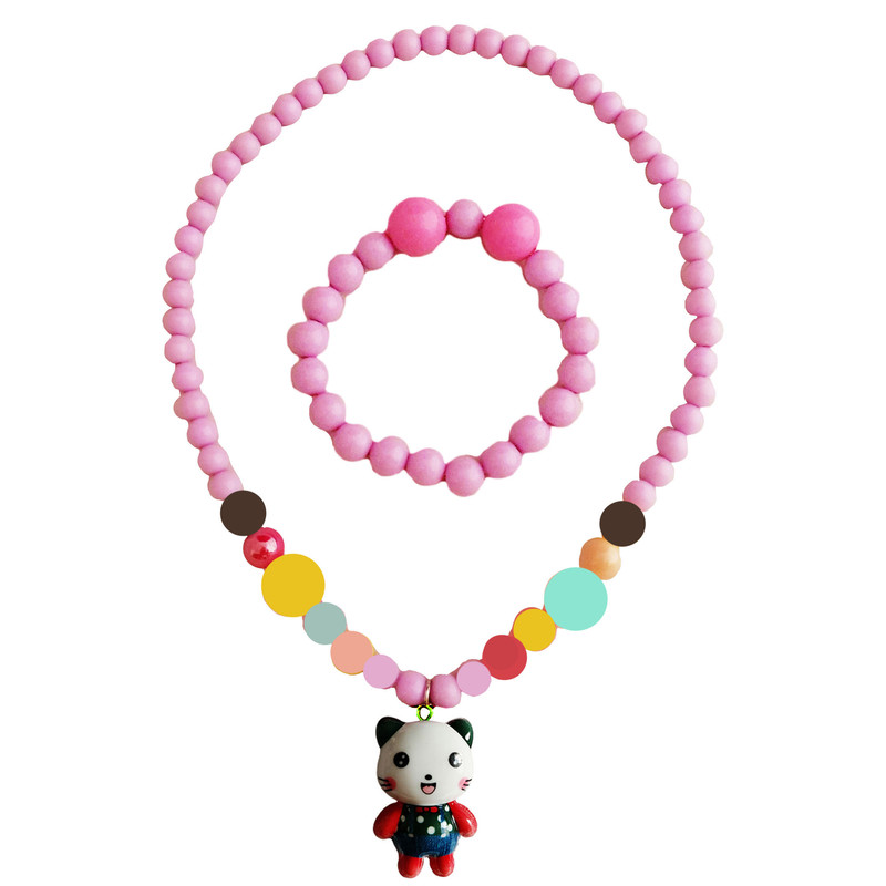 نیم ست دخترانه طرح گربه کد 761