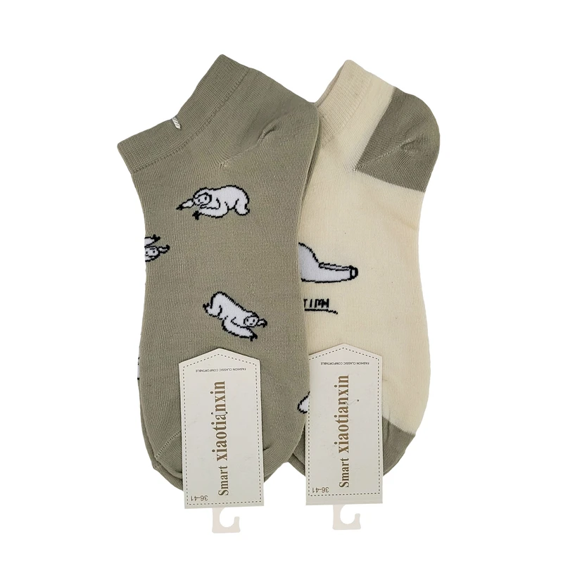 جوراب ساق کوتاه زنانه مدل 20-01005 بسته 2 عددی