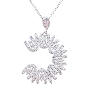 گردنبند نقره زنانه مدل هلال AVN_M057