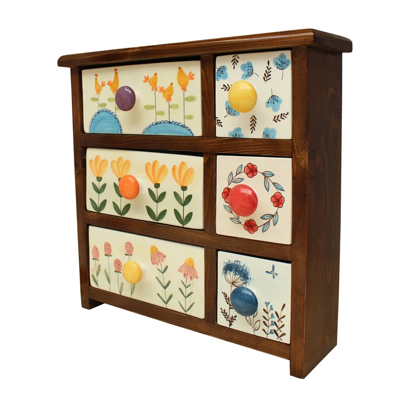 جعبه ابزار خیاطی مدل شش کشو ترکیبی کد 09