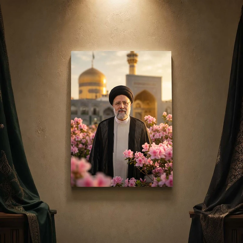 تابلو شاسی مدل مذهبی طرح شهید رئیسی کد 44SM