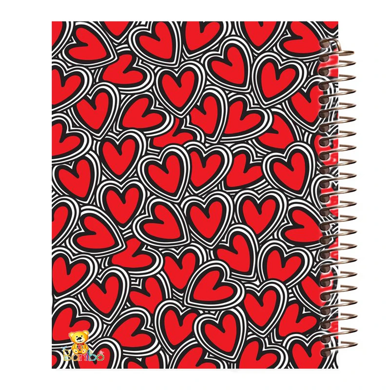 دفتر مشق 100 برگ بانیبو طرح قلب کد 202