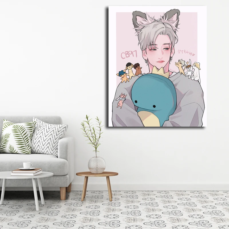 تابلو شاسی مدل stray kids fanart کد 29