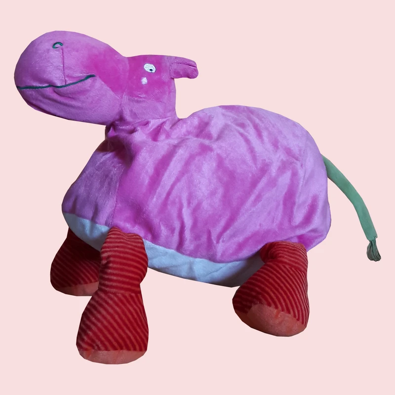 عروسک طرح اسب آبی مدل Pinkii کد 30 ارتفاع 27 سانتی متر