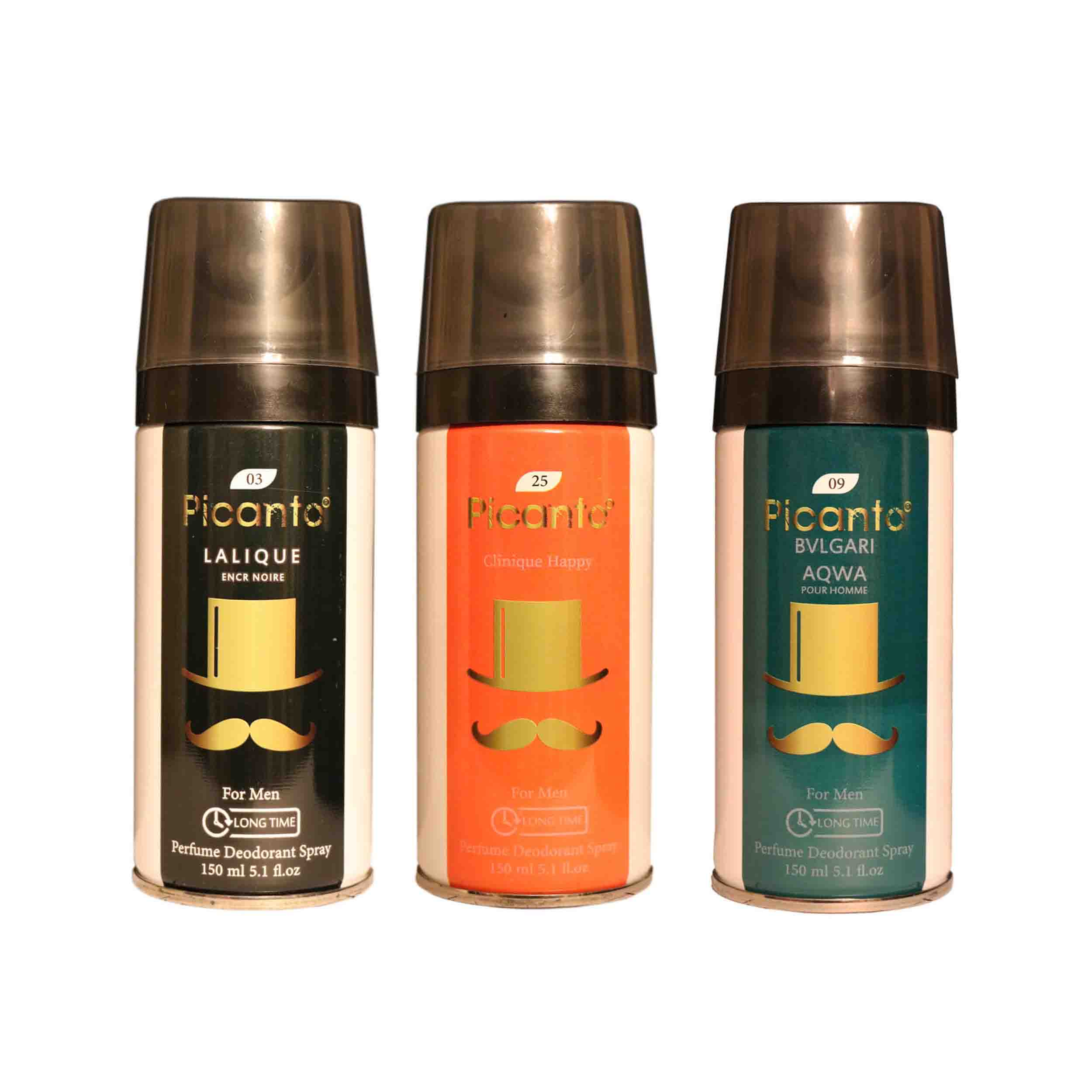 اسپری خوشبو کننده بدن مردانه پیکانتو مدل P48 حجم 150 میلی لیتر مجموعه 3 عددی