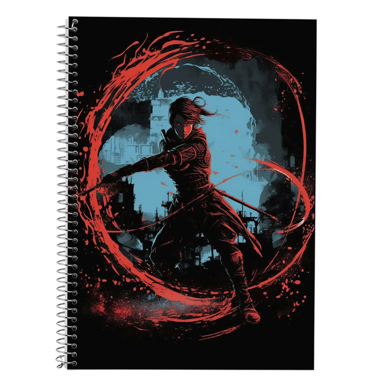 دفتر زبان 50 برگ مدوپد مدل سه خط طرح Attack on Titan کد DF10436