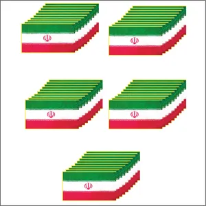 پرچم مدل ایران بسته 50 عددی