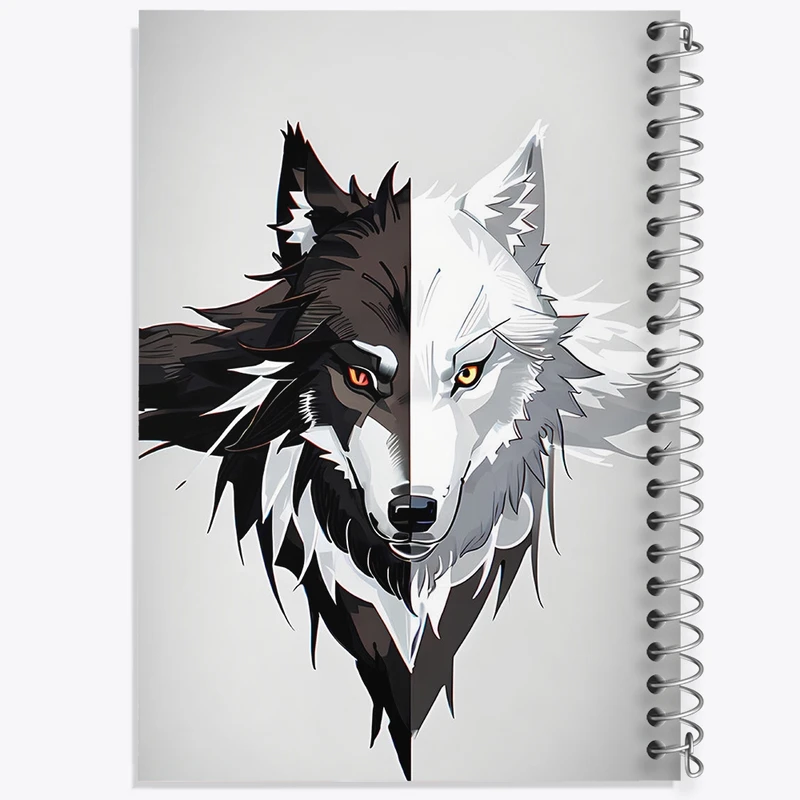 دفتر نقاشی 50 برگ خندالو طرح گرگ کد F1675