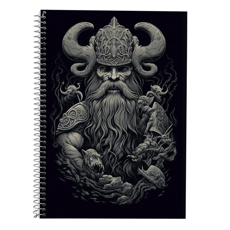 دفتر زبان 50 برگ مدوپد مدل سه خط طرح Vindland Saga کد DF3237