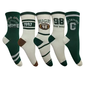 جوراب ساق بلند زنانه تن پوش هنگامه مدل کش اسپرت راگبی بسته 5 عددی