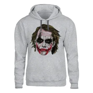 هودی مردانه مدل جوکر کد 77 رنگ طوسی