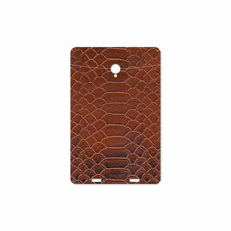برچسب پوششی ماهوت مدل Brown-Snake-Leather مناسب برای تبلت وریکو Unipad