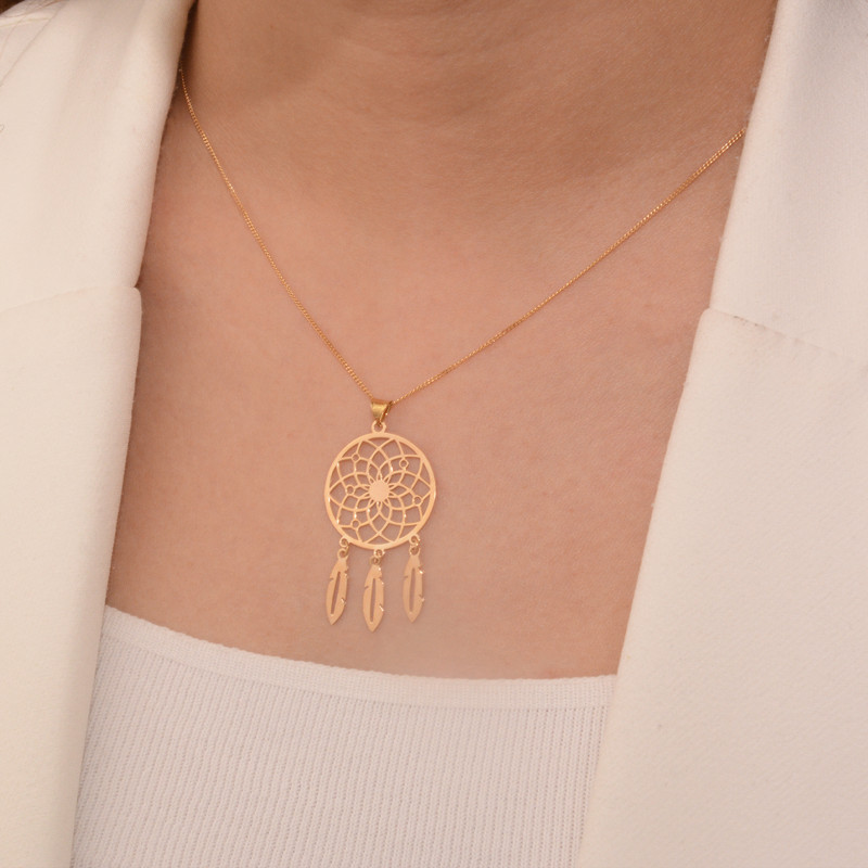 نیم ست طلا 18 عیار زنانه طلای مستجابی مدل دریم کد 01