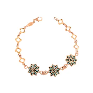 دستبند دست‌ساز زنانه مدل مسی کد S331