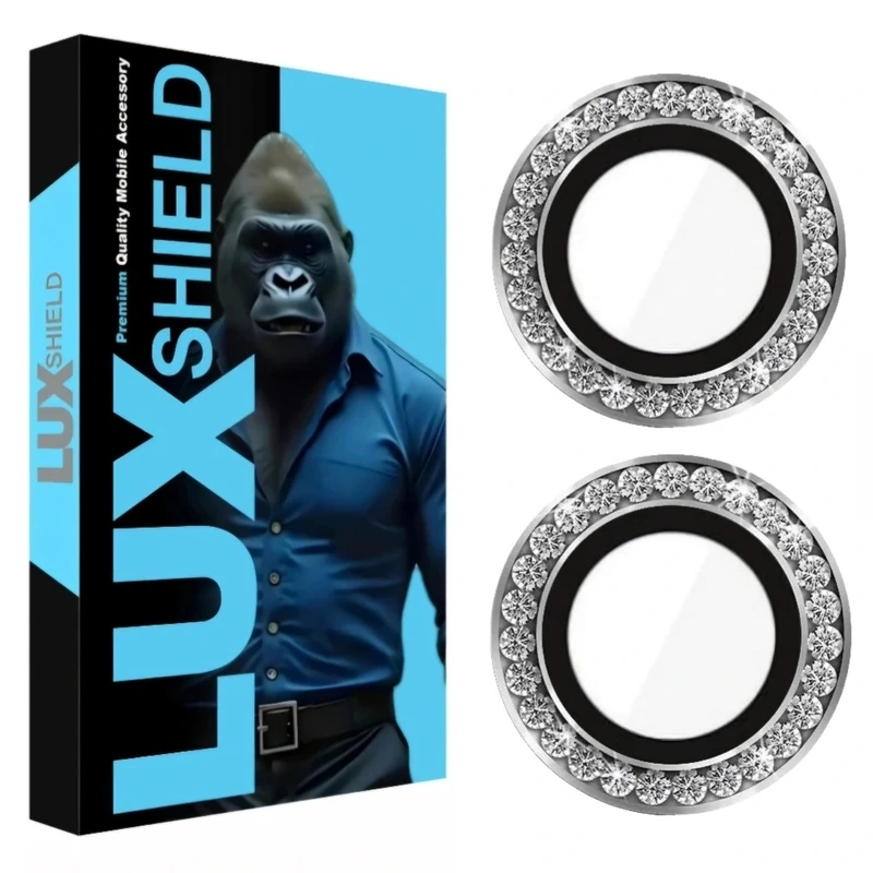 محافظ لنز دوربین فلزی لوکس شیلد مدل Diamond مناسب برای گوشی موبایل اپل IPhone 14