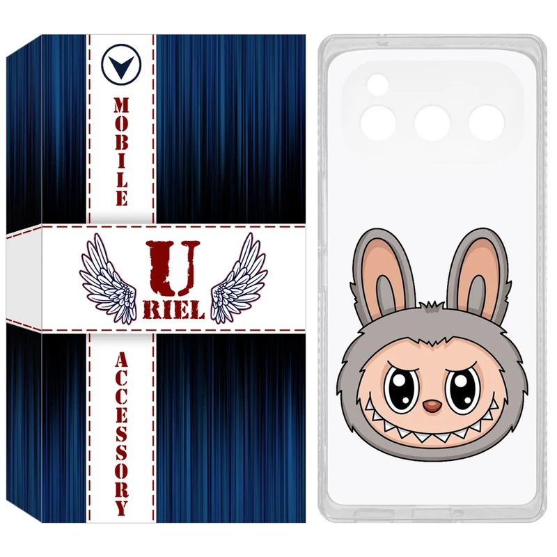 کاور یوریل مدل Clear کد 114 طرح لبوبو Labubu مناسب برای گوشی موبایل داریا Bond