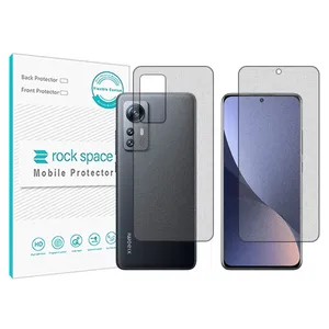 Matte Rockspace HyMTT screen protector suitable for Xiaomi 12S mobile phone along with the back protector