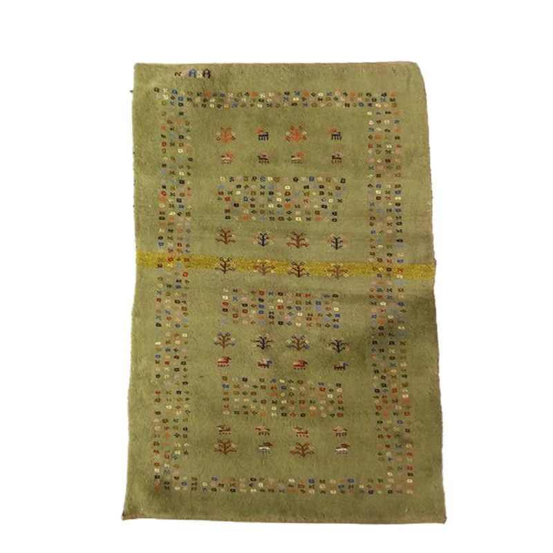 گبه دستباف یک ونیم متری مدل بافت قشقای شیراز کد NKP.Z.N101