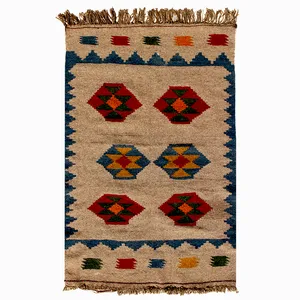 گلیم دستبافت یک و نیم متری مدل قشقایی کد GH99043