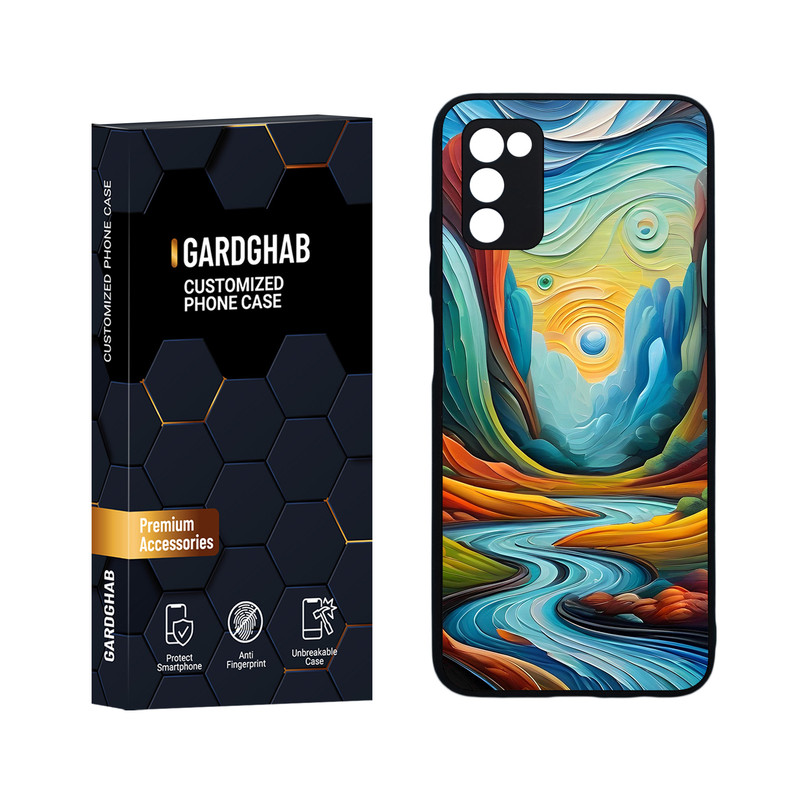 کاور گارد قاب مدل هنری مناسب برای گوشی موبایل سامسونگ Galaxy A03s