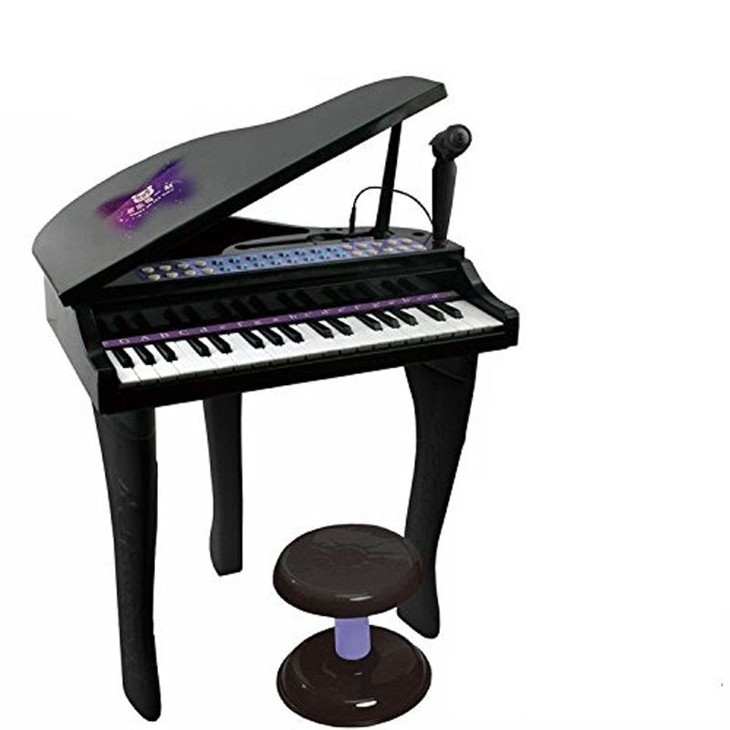 اسباب بازی موزیکال مدل پیانو پایه دار و میکروفون کد 88022 -  - 3