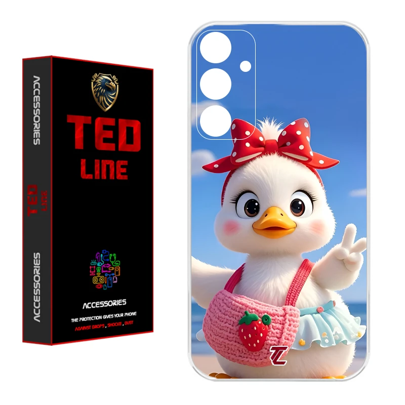 کاور تدلاین طرح اردک کد 1186 مناسب برای گوشی موبایل سامسونگ Galaxy S24 FE