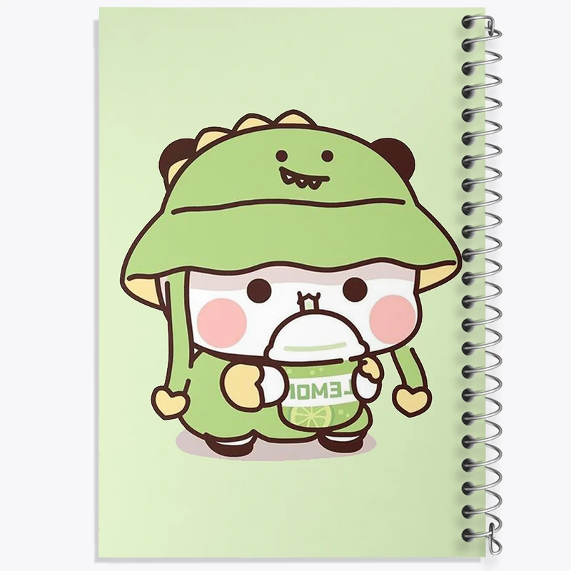 دفتر ژورنال نویسی 50 برگ خندالو مدل نقطه ای طرح خرس کیوت و بامزه کد N2592