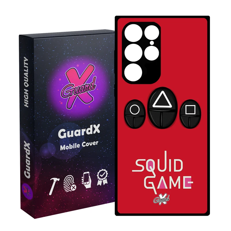 کاور گارد ایکس طرح Squid Game مدل Glass10401 مناسب برای گوشی موبایل سامسونگ Galaxy S23 Ultra