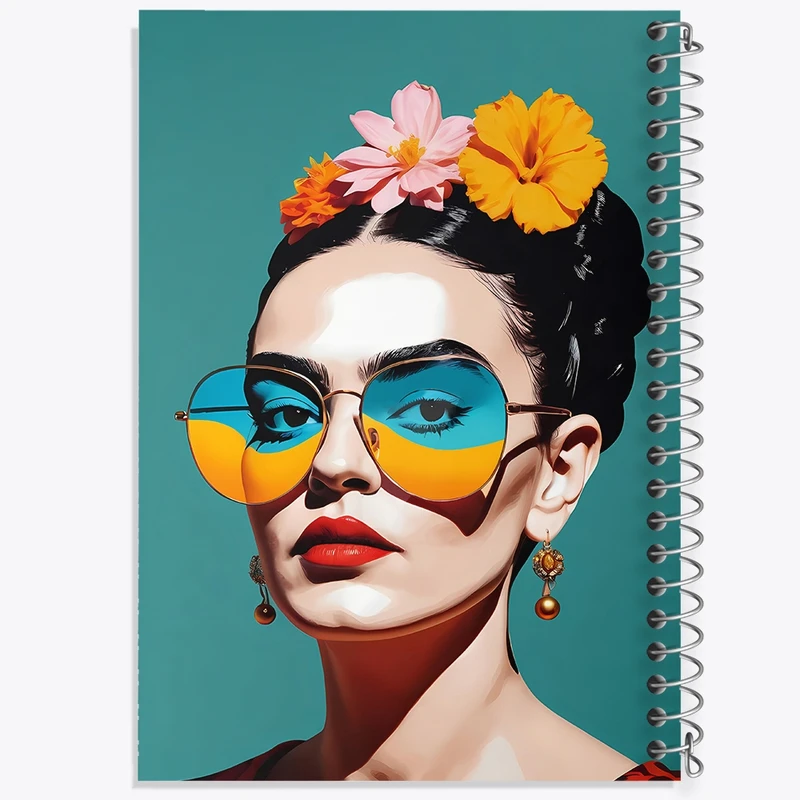 دفتر لیست خرید 50 برگ خندالو طرح فریدا کالو (Frida Kahlo) کد F1800