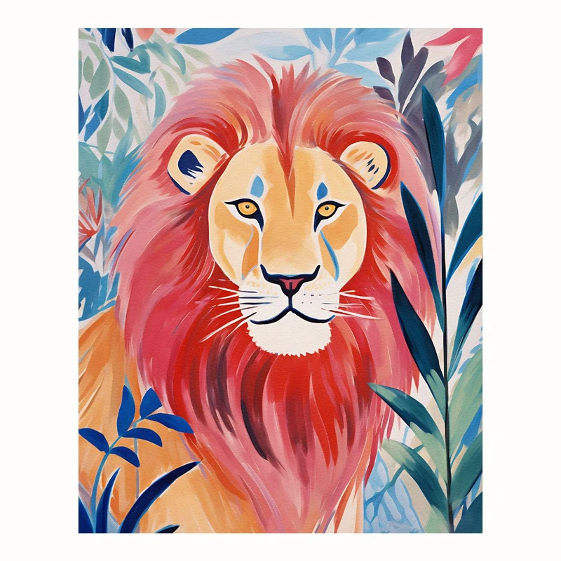 پوستر مدل شیر جنگلی