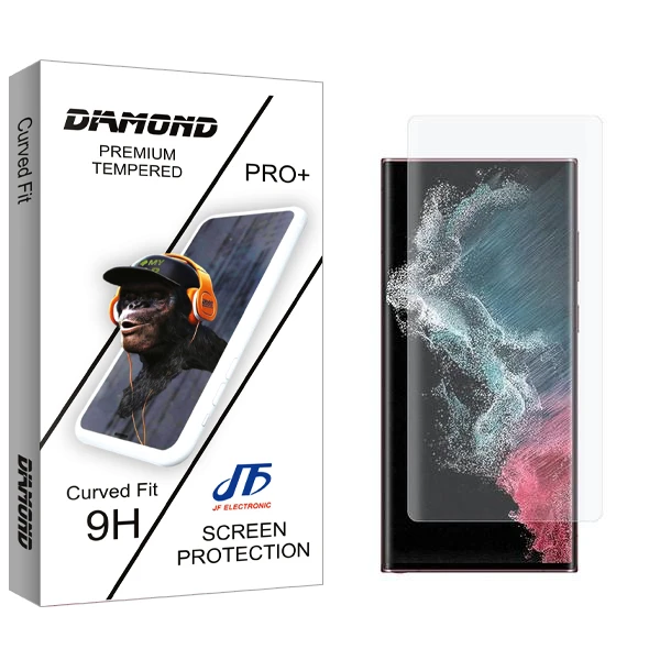محافظ صفحه نمایش جی اف مدل Diamond S22 uv مناسب برای گوشی موبایل سامسونگ Galaxy S22 Ultra 5G
