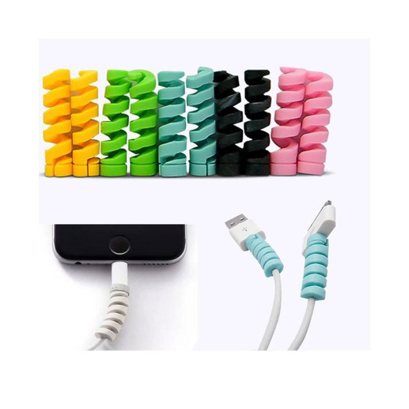 محافظ کابل مدل Silicone Spring بسته 2 عددی