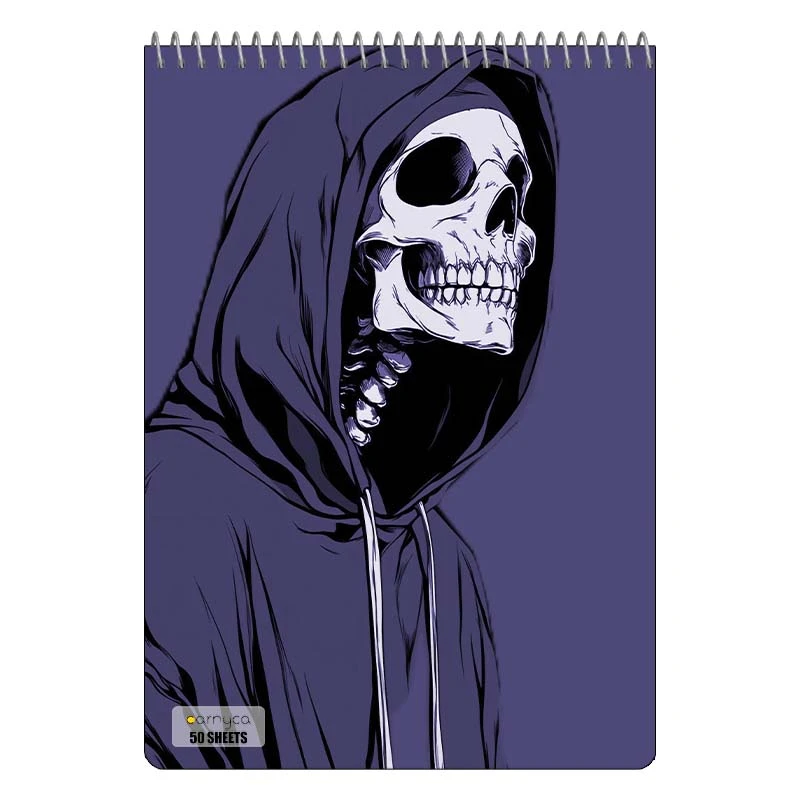 دفتر نقاشی 50 برگ سیمی کارنیکا طرح اسکلت Skeleton کد 34167
