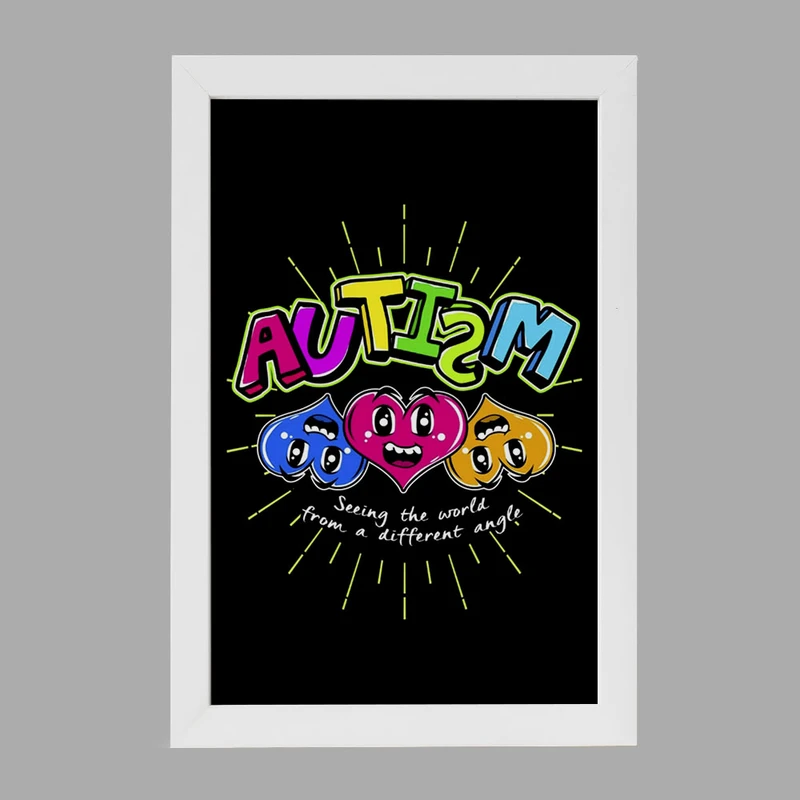 تابلو خندالو مدل اتیسم Autism کد 26753