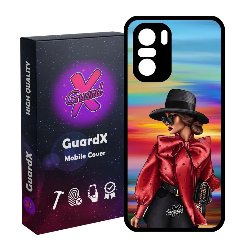 کاور گارد ایکس طرح Girl مدل Glass10086 مناسب برای گوشی موبایل شیائومی Poco F3/MI 11X/MI 11X Pro/Redmi K40/K40 Pro