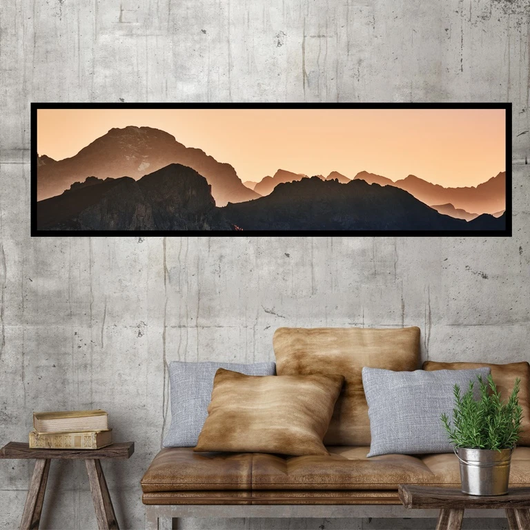 تابلو بکلیت طرح منظره کوهستان مدل کشیده B-7595