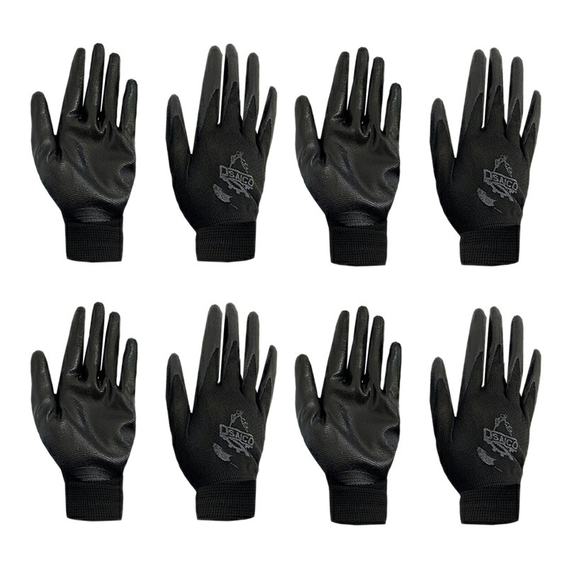 دستکش ایمنی دیاکو مدل نیتریل کد BLK-0369-4 بسته 4 عددی