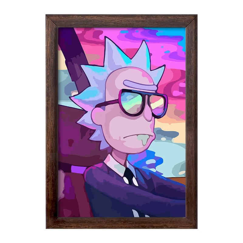 تابلو خندالو طرح انیمیشن ریک و مورتی Rick and Mort کد 26389
