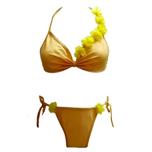 ست شورت و سوتین زنانه مدل گلدار