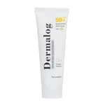 کرم ضد آفتاب بی‌رنگ صورت درمالوگ SPF 50 مدل 04 ‌محافظ در برابر اشعه UVA مناسب برای انواع پوست حجم 50 میلی‌لیتر