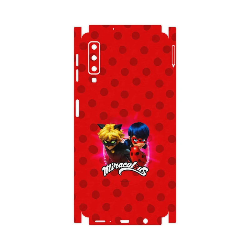 برچسب پوششی ماهوت مدل Ladybug and Cat Noir-FullSkin مناسب برای گوشی موبایل سامسونگ Galaxy A7 2018