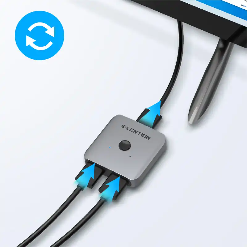 مبدل 1 به 2 HDMI لنشن مدل S32